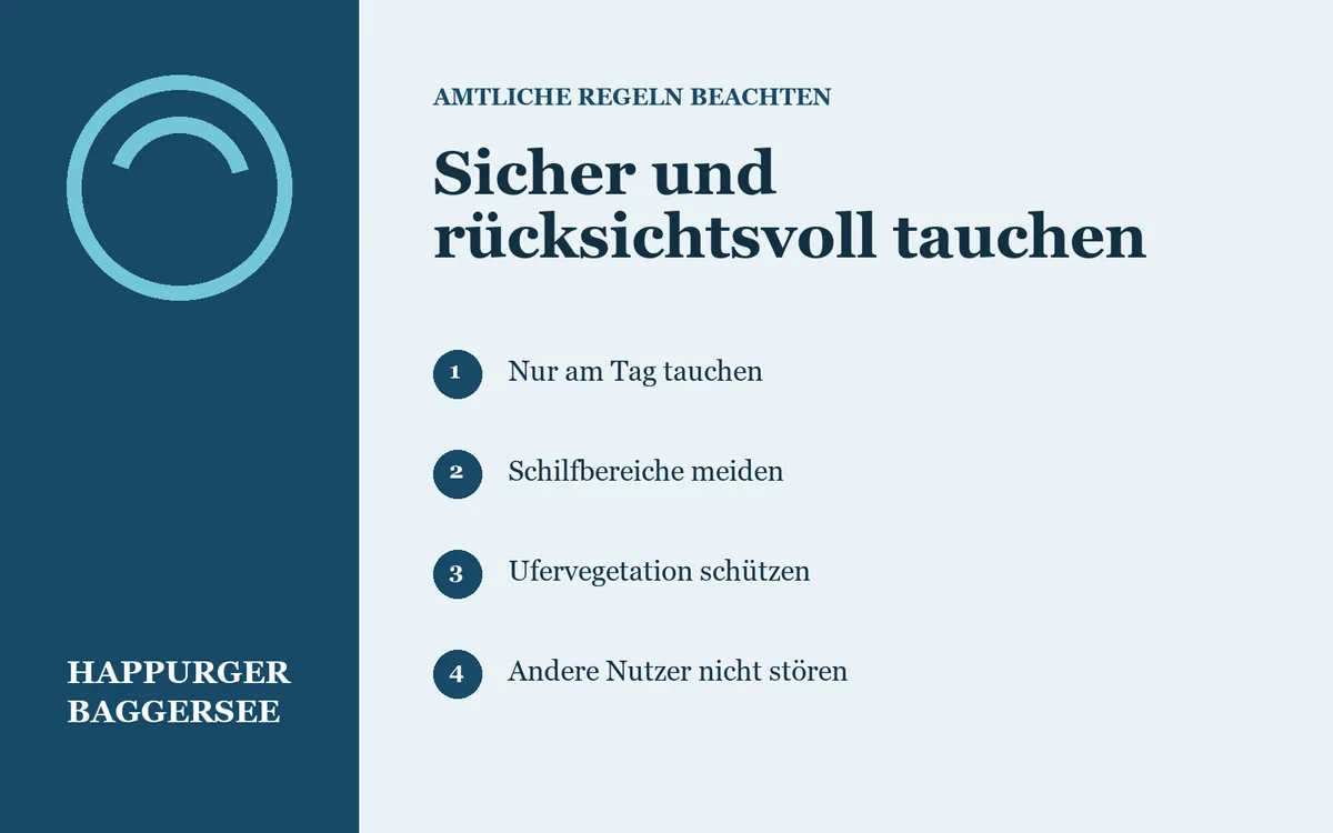 Tauchen im Happurger Baggersee: Regeln vor dem Einstieg prüfen